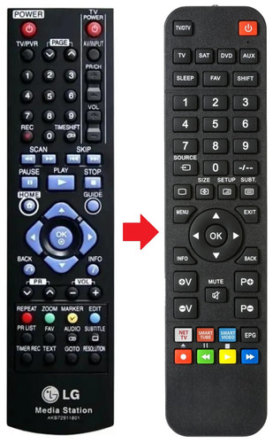Telecomando adatto per - , lg